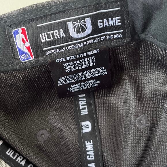 Chicago Bulls Ultra Game Snapback Mens Hat Gray OS Flat Brim Adjustable Cap NBA - Picture 10 of 10